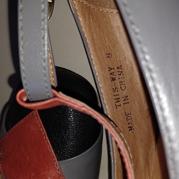 JEFFREY CAMPBELL This Way Wedge T-strap Shoe, new, 8, Anthropologie - Picture 7 of 7